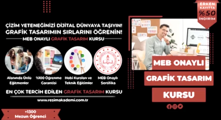 Grafik Tasarım Kursu Fiyatları – Erken Kayıtta %50 İndirim