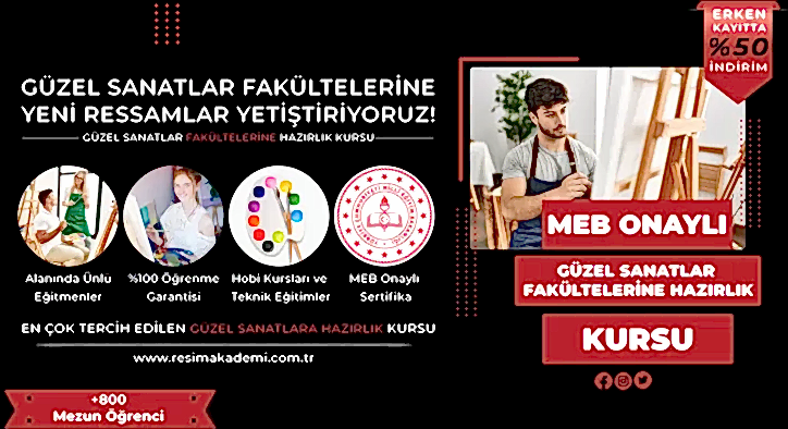 Güzel Sanatlara Hazırlık Kursu Fiyatları – Erken Kayıtta %50 İndirim